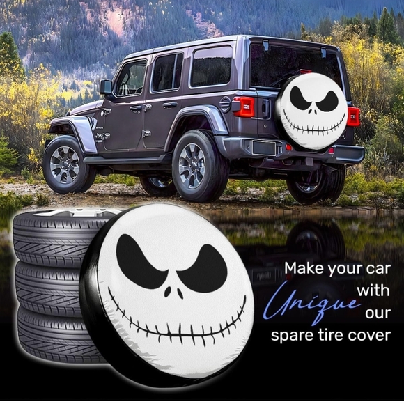 Jeep The Nighmare Before Christmas 17 Inch Spare Tire Cover - Picture 2 of 11